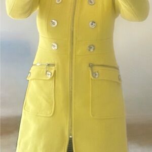 INC International Concepts Yellow Trench Coat